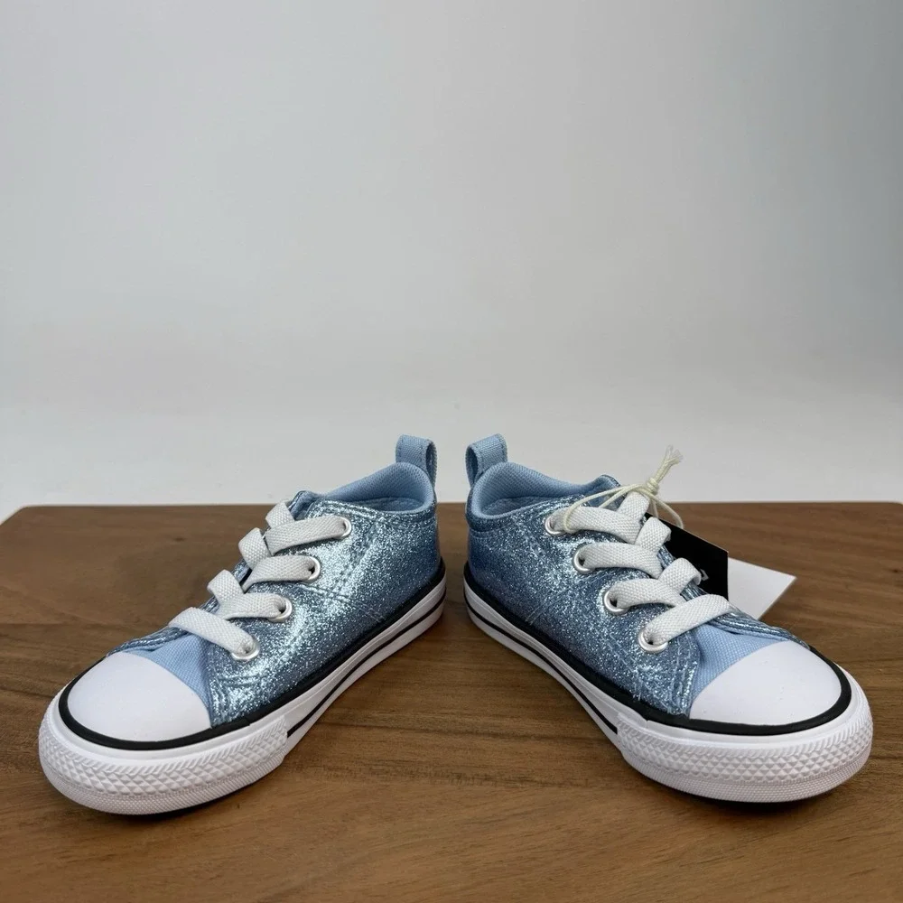 New NIB Little Kids Converse Chuck Taylor All Star Madison OX Sparkle Sneaker 6C